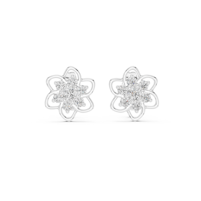 The Maelienne — Round Collet Earrings
