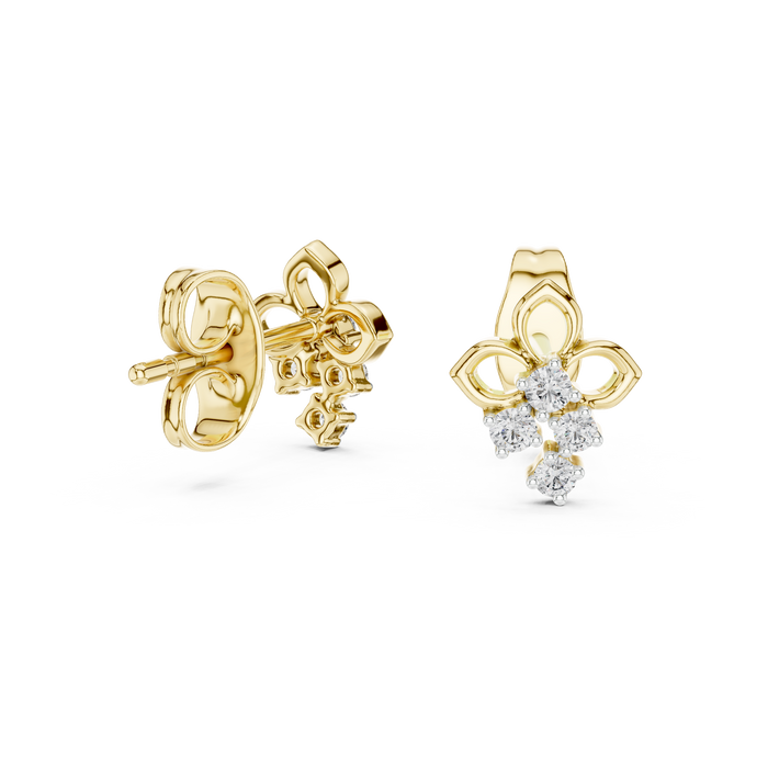 The Nocturne — Round Collet Earrings