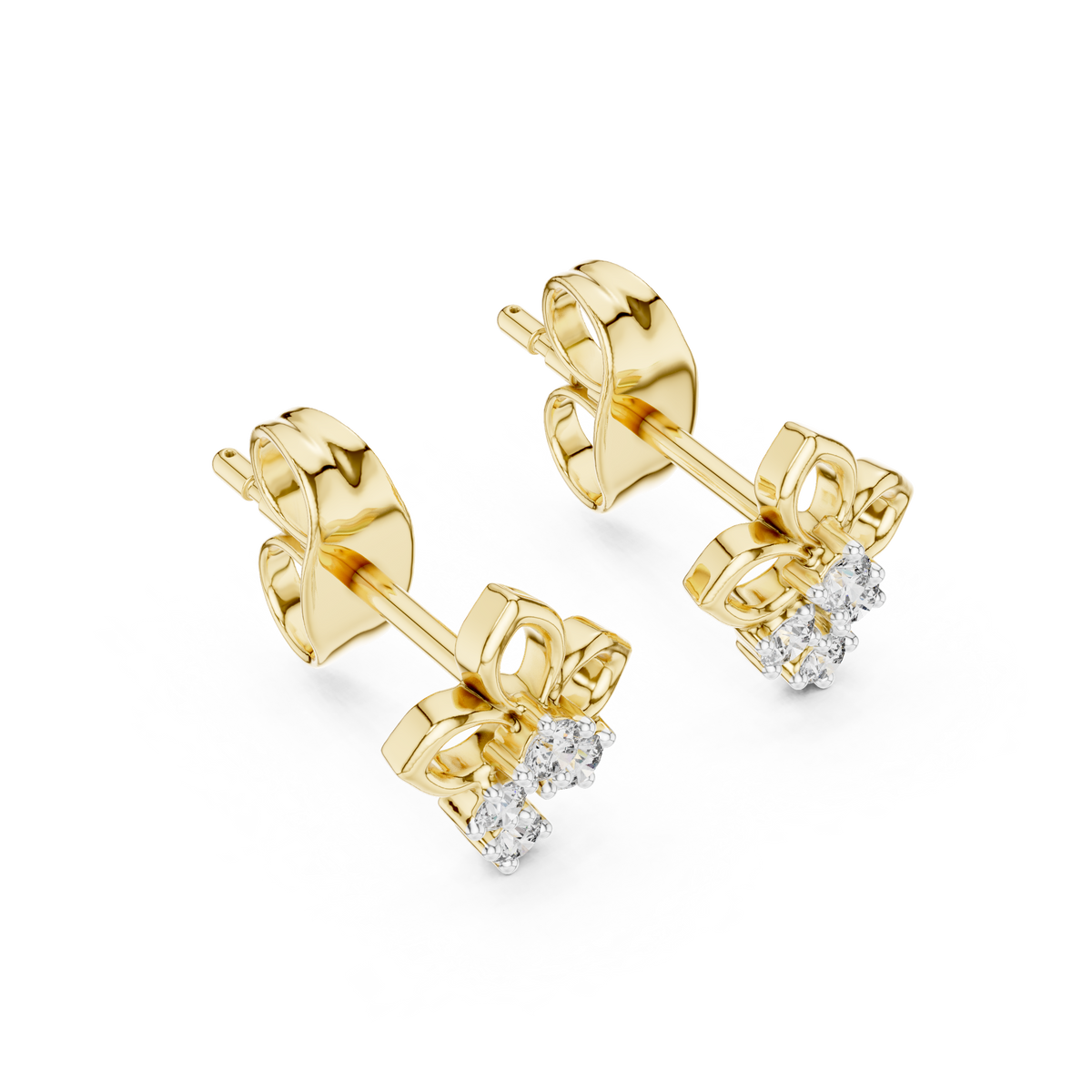The Nocturne — Round Collet Earrings