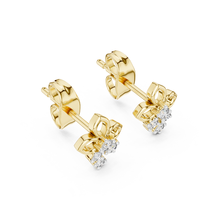 The Nocturne — Round Collet Earrings