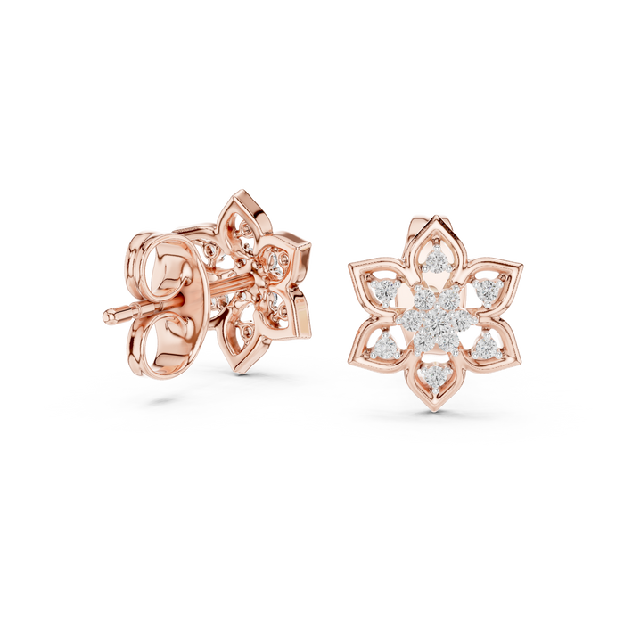 The Oredane — Round Collet Earrings