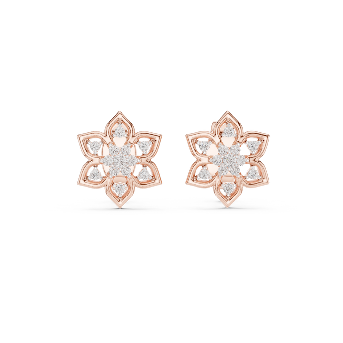 The Oredane — Round Collet Earrings