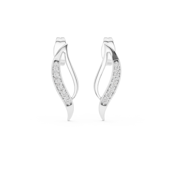 The Perleanne — Round Pavé Earrings