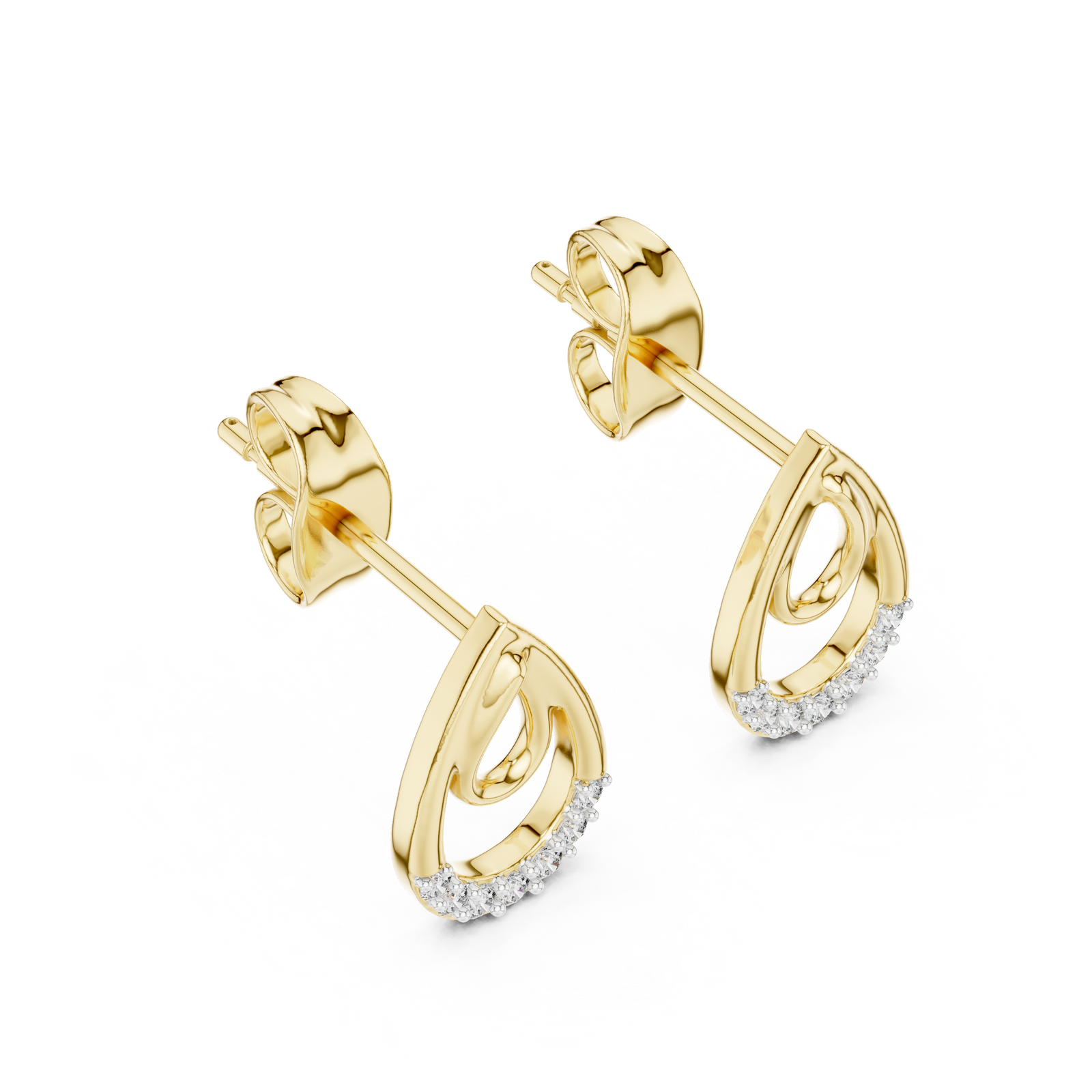The Rosalinde — Round Prong Earrings
