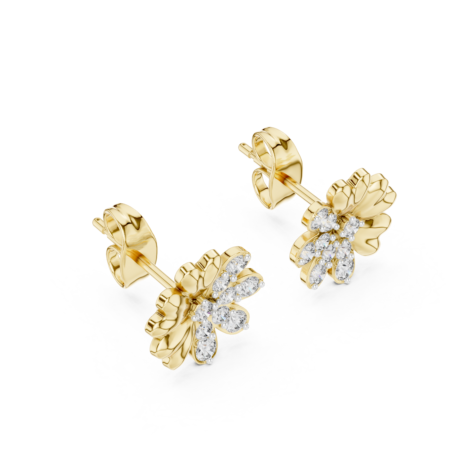 The Solstane — Round Prong Earrings