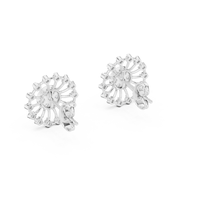 The Ulyssande — Round Pavé Earrings