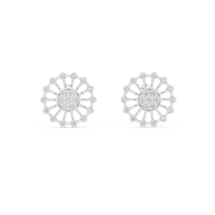 The Ulyssande — Round Pavé Earrings