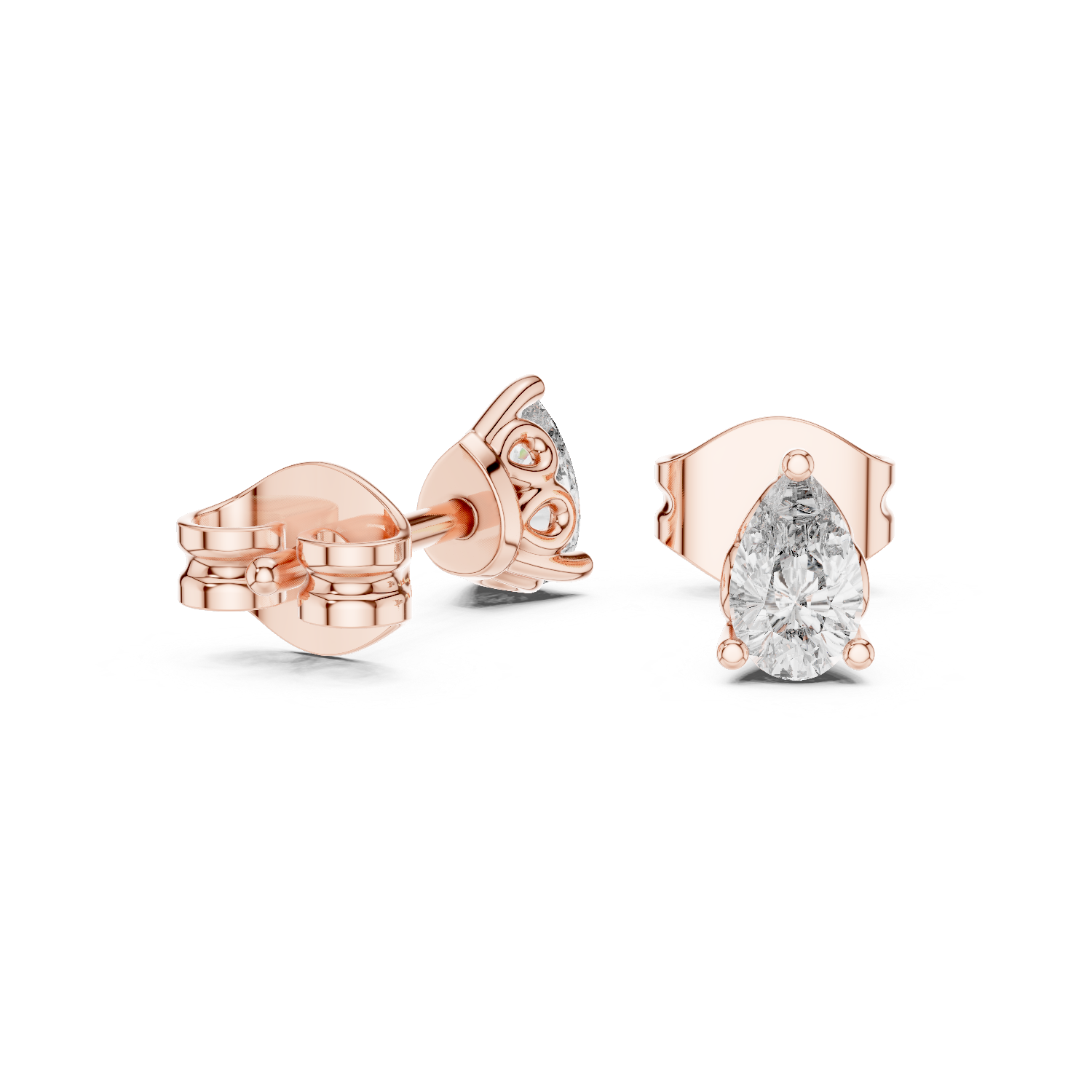 The Rosaance — Pear Earrings