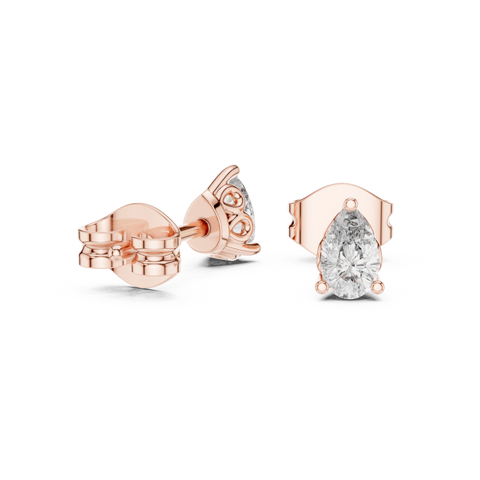 The Rosaance — Pear Earrings