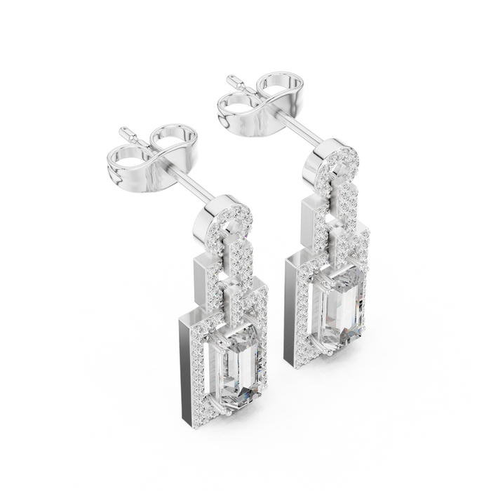 The Wilddine — Baguette Earrings