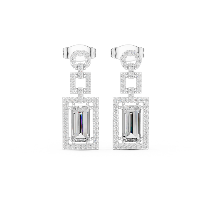 The Wilddine — Baguette Earrings