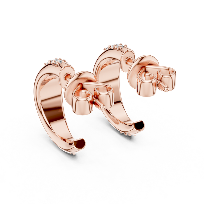 The Maëlys — Round Pavé Drop Earrings