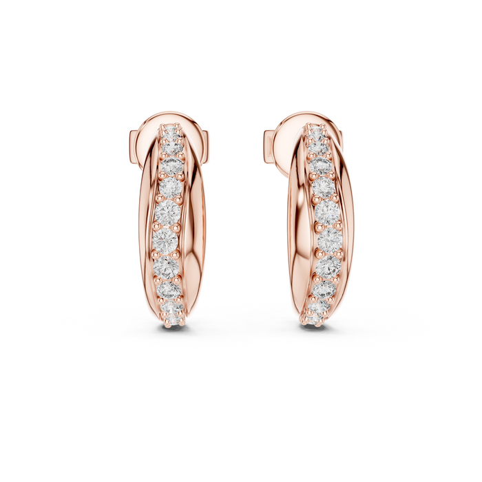 The Maëlys — Round Pavé Drop Earrings