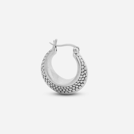 Modern Beaded Hoops