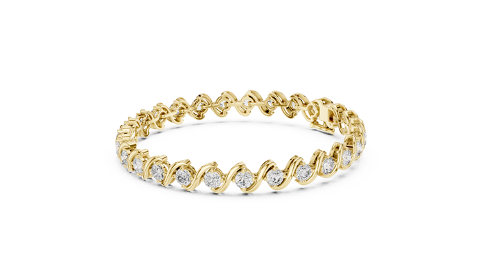 The Gwenaëlle — Round Tennis Bracelet