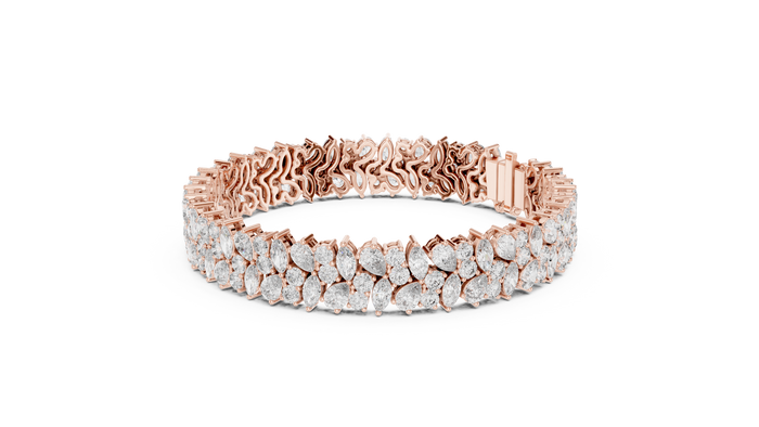 The Lisandre — Pear Eternity Tennis Bracelet