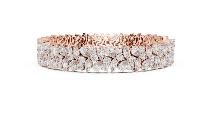 The Lisandre — Pear Eternity Tennis Bracelet