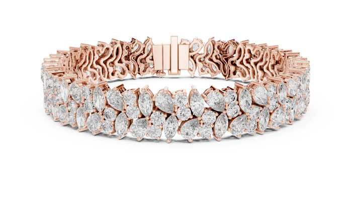 The Lisandre — Pear Eternity Tennis Bracelet