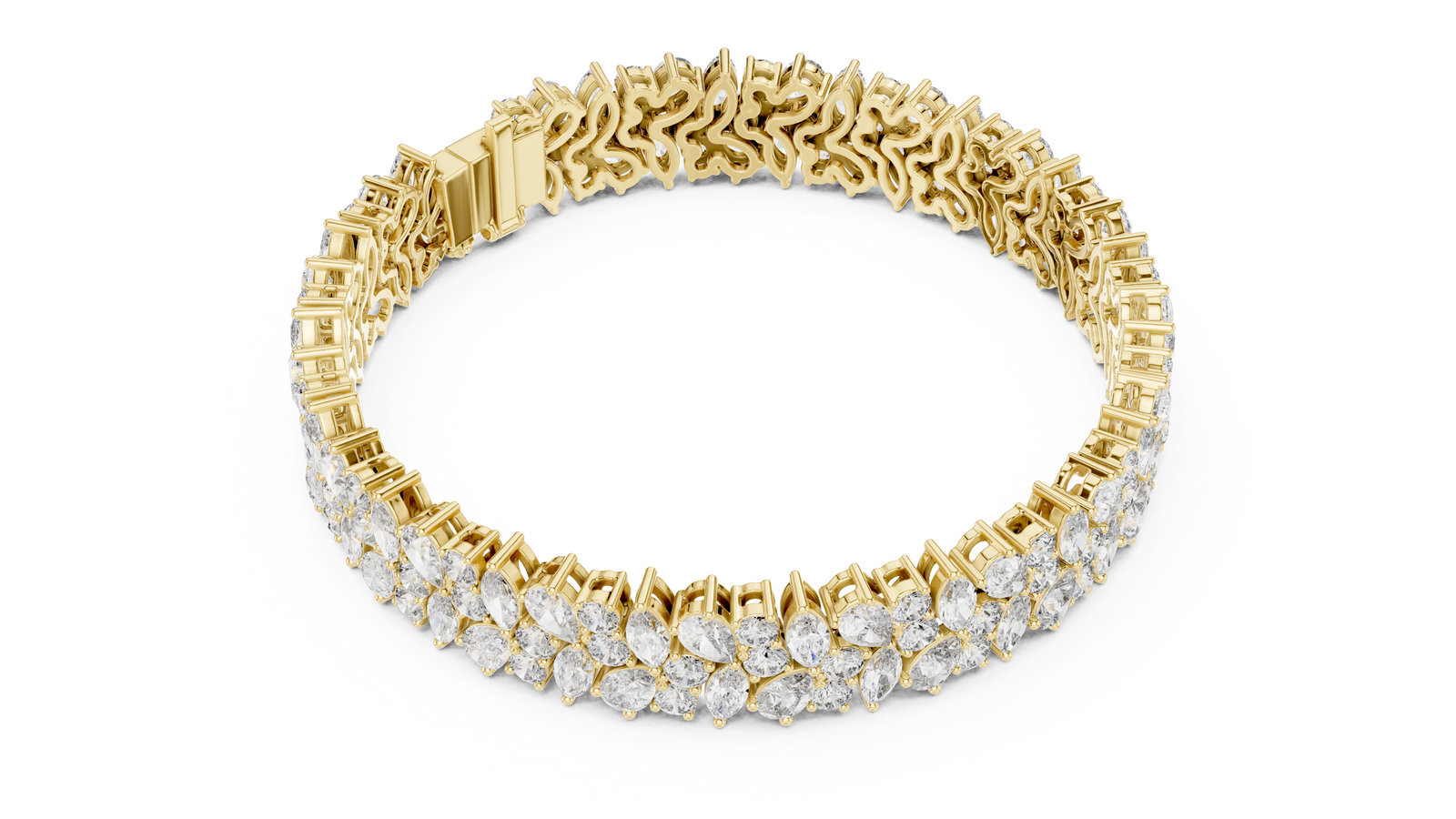 The Lisandre — Pear Eternity Tennis Bracelet