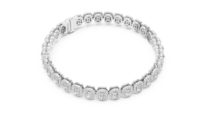 The Opaline — Round Eternity Tennis Bracelet