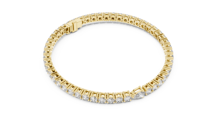The Roselys — Pear Tennis Bracelet
