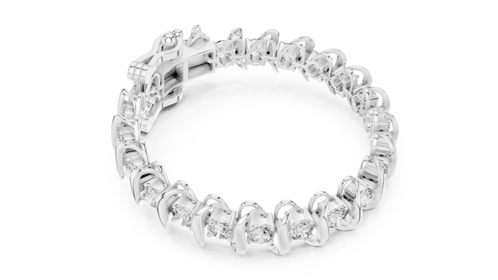 The Yvonnick — Round Tennis Bracelet