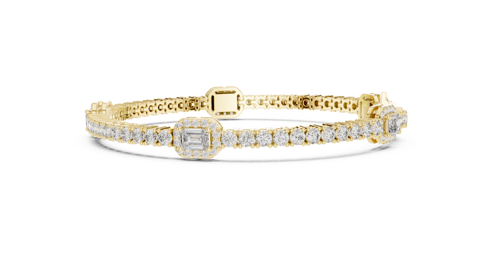 The Blancheur — Emerald Eternity Tennis Bracelet