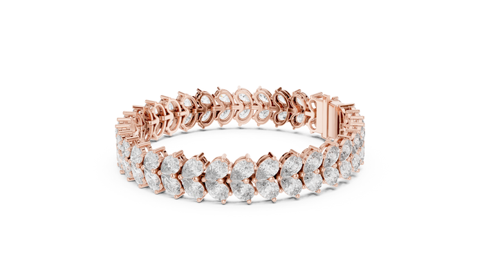 The Corentine — Pear Eternity Tennis Bracelet