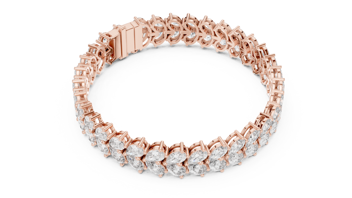 The Corentine — Pear Eternity Tennis Bracelet