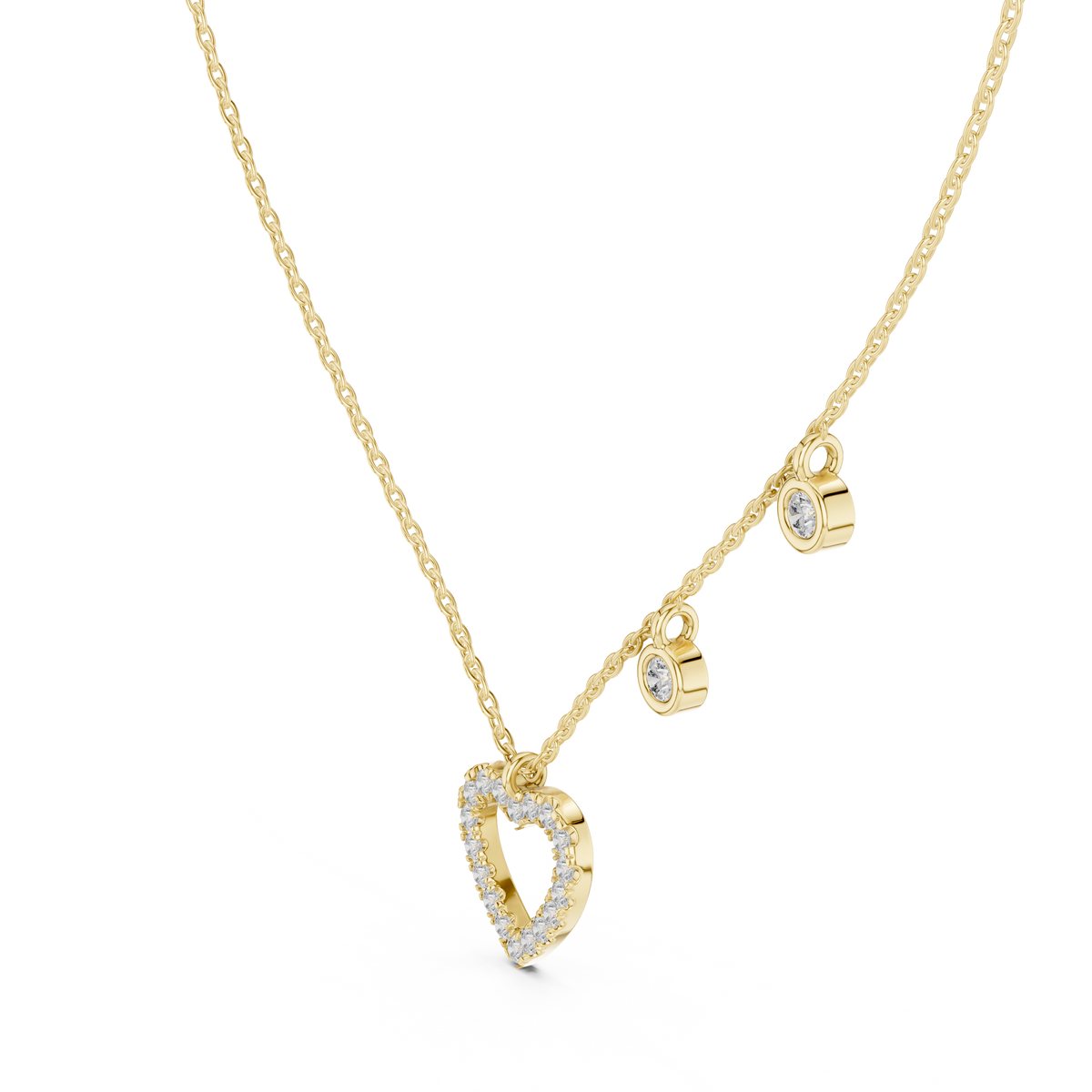 The Bernadine — Round Station Necklace