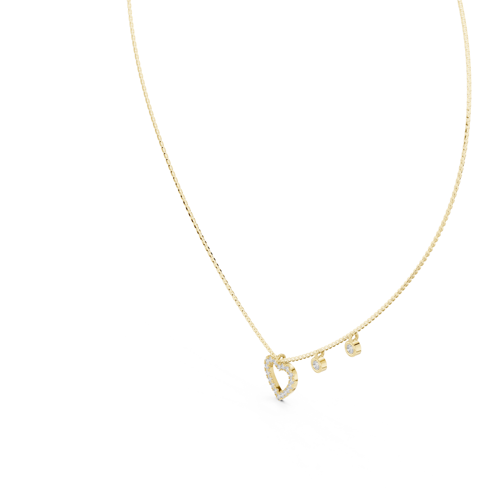 The Bernadine — Round Station Necklace