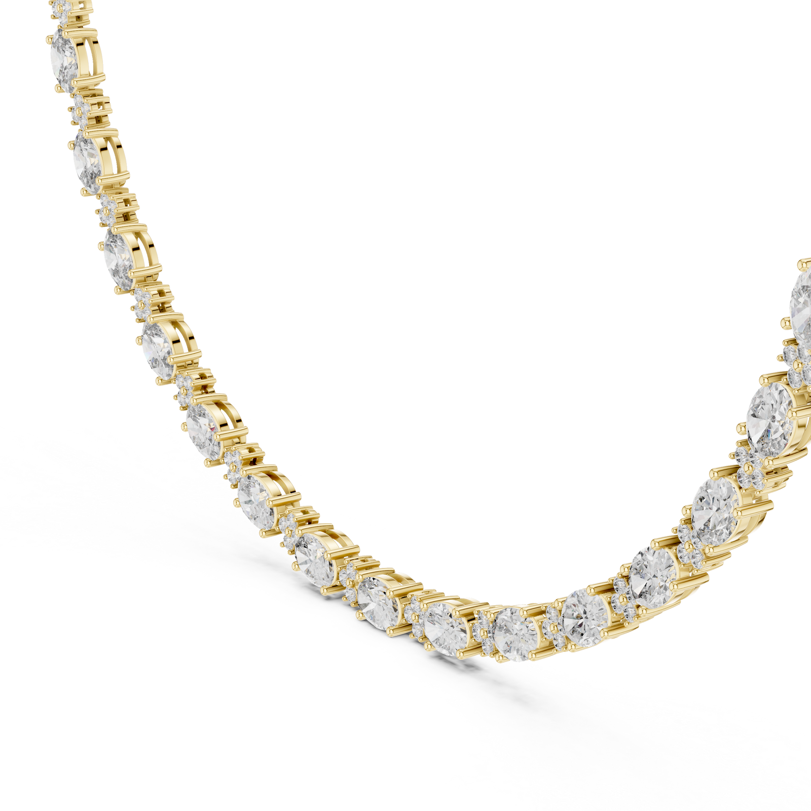 The Devanee — Round Cluster Necklace