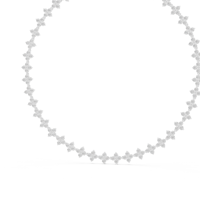 The Wilhelmine — Round Cluster Necklace