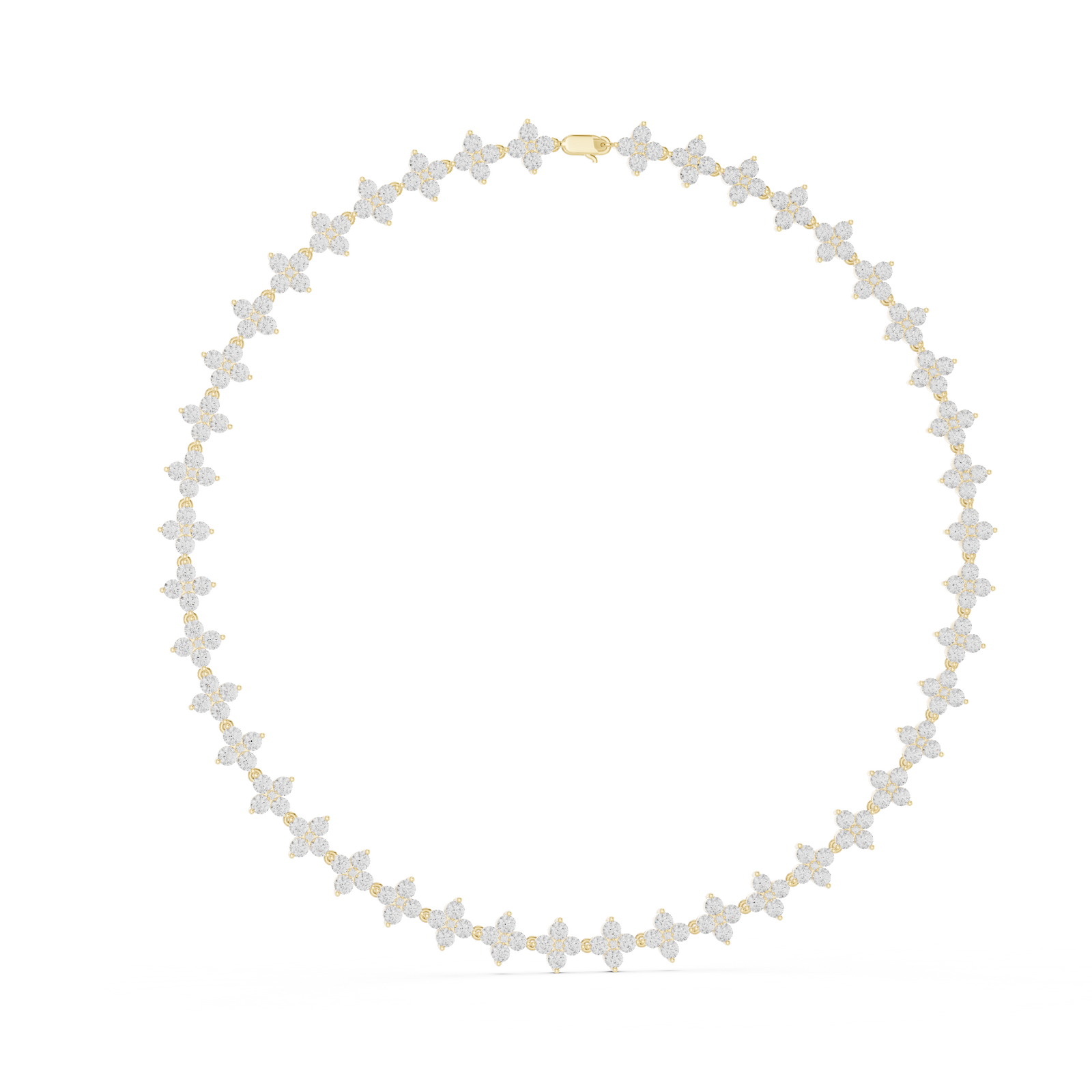 The Wilhelmine — Round Cluster Necklace