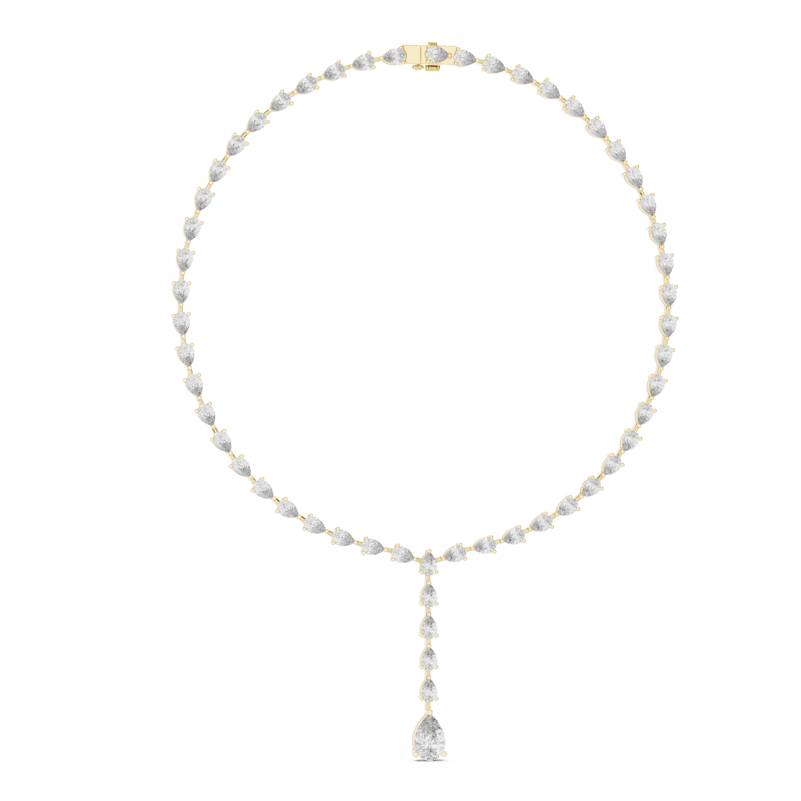 The Aubépine — Pear Tennis Necklace
