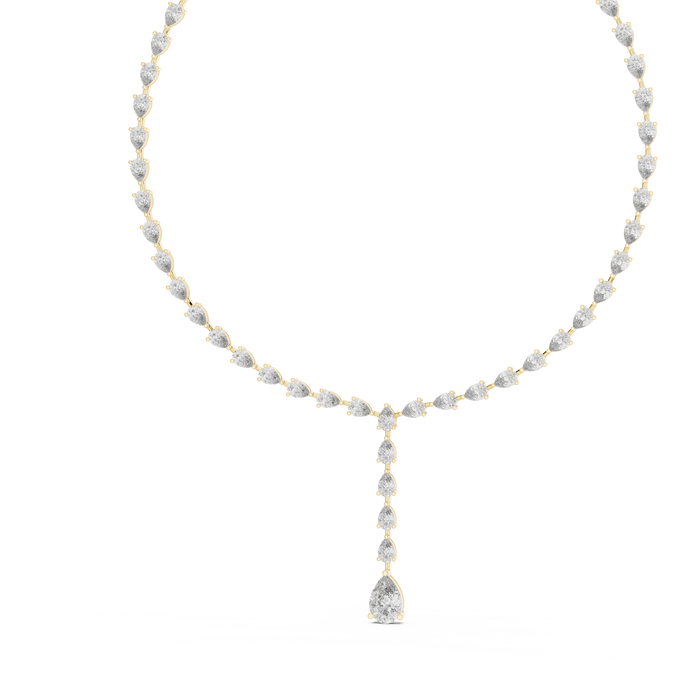 The Aubépine — Pear Tennis Necklace