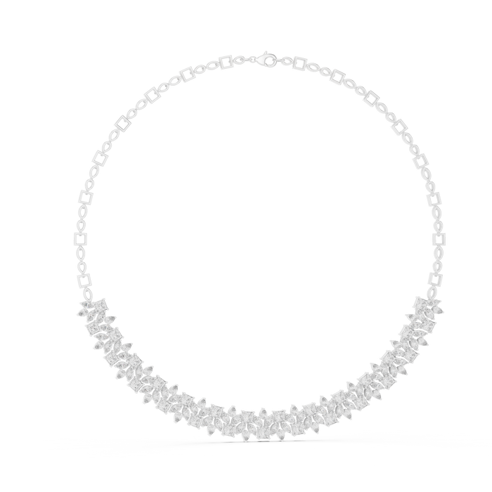 The Clarisse — Princess Cluster Necklace