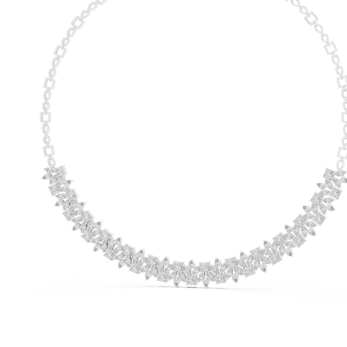 The Clarisse — Princess Cluster Necklace