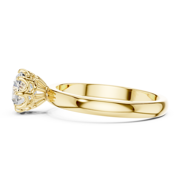 Fleur Slender Classic Solitaire Lab-Grown Diamond Ring