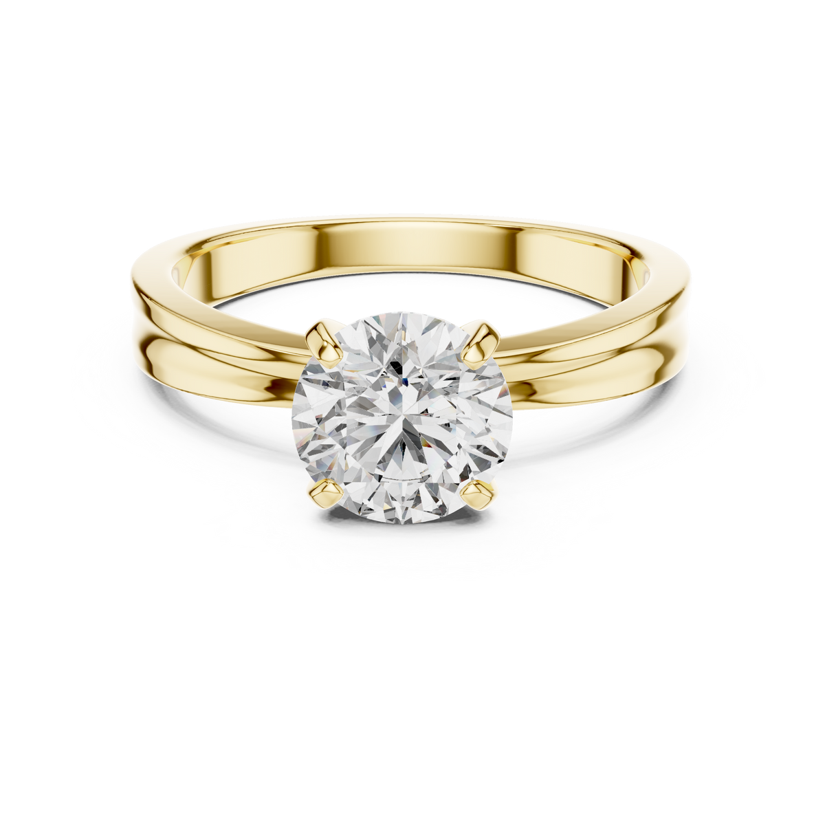 Rêverie Knife-Edge Solitaire Ring