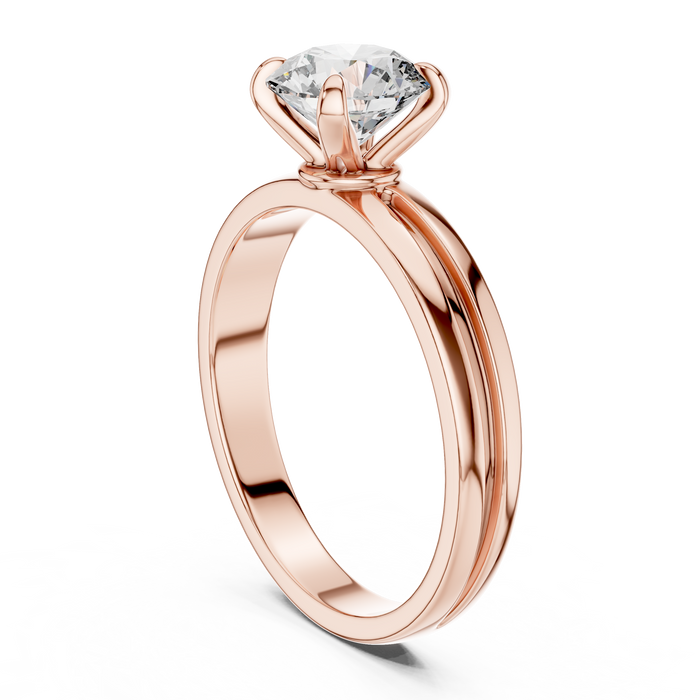 Aria Split-Shank Solitaire Ring