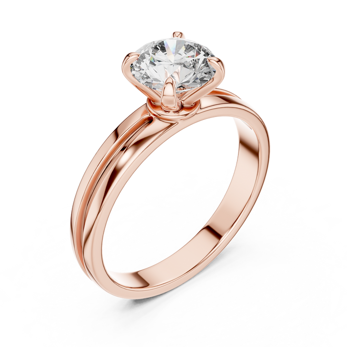 Aria Split-Shank Solitaire Ring