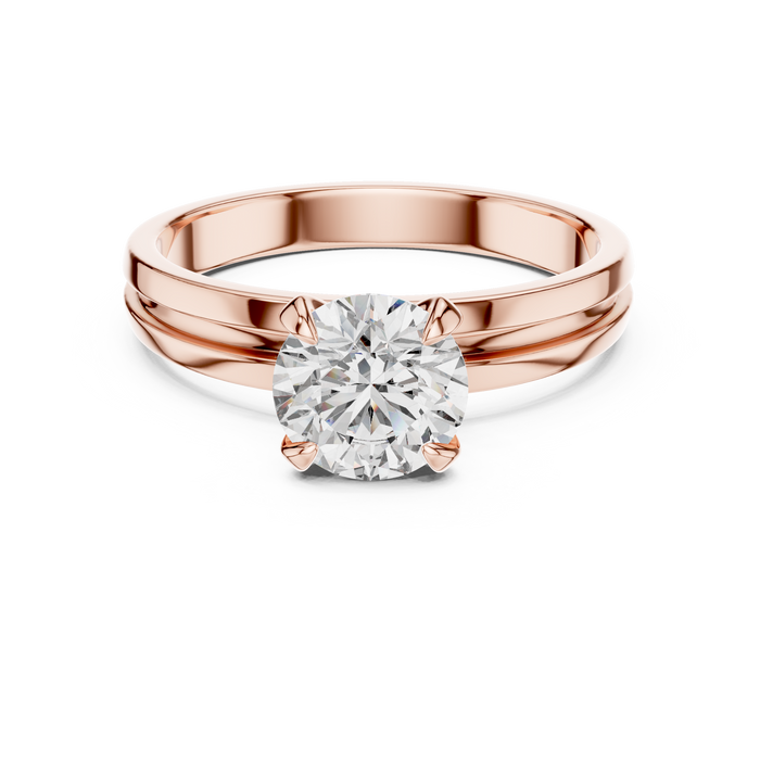 Aria Split-Shank Solitaire Ring