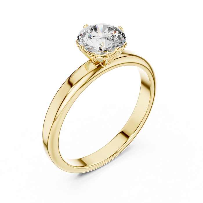 Clara Cathedral Solitaire Lab-Grown Diamond Ring