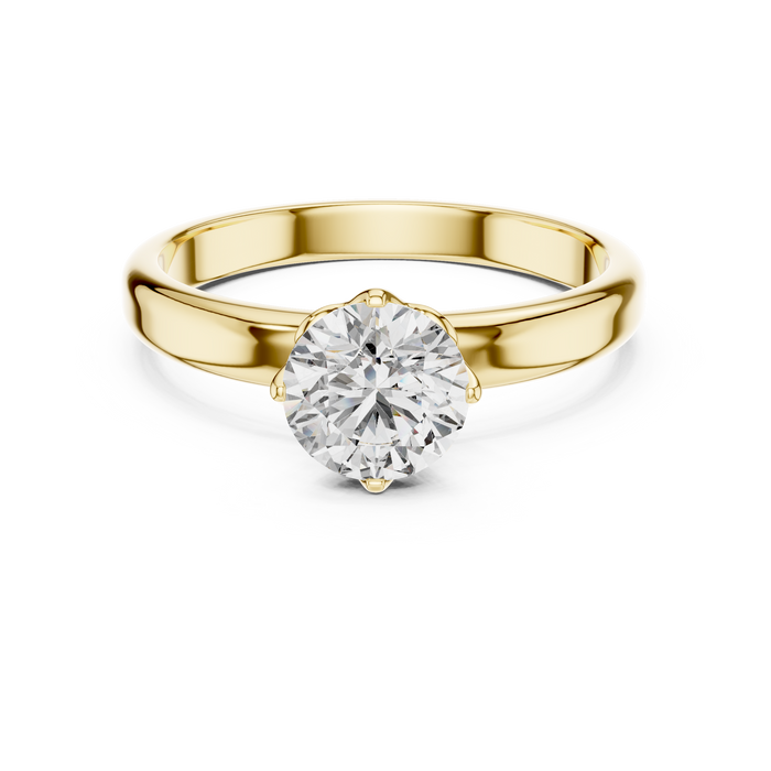 Clara Cathedral Solitaire Lab-Grown Diamond Ring