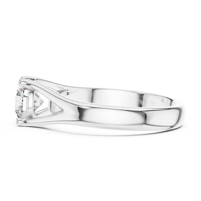 Éloïse Crossover Bypass Solitaire Ring