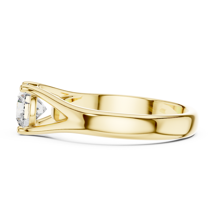 Éloïse Crossover Bypass Solitaire Lab-Grown Diamond Ring