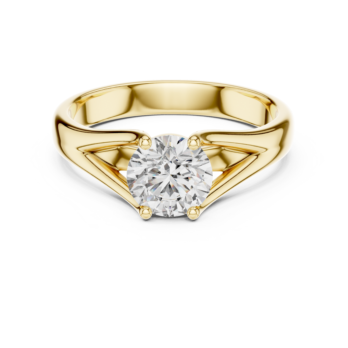 Éloïse Crossover Bypass Solitaire Ring