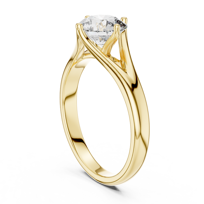 Hélène Cathedral Trellis Solitaire Lab-Grown Diamond Ring