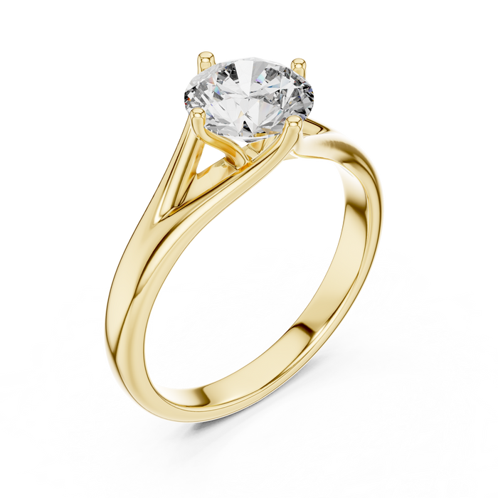 Hélène Cathedral Trellis Solitaire Lab-Grown Diamond Ring